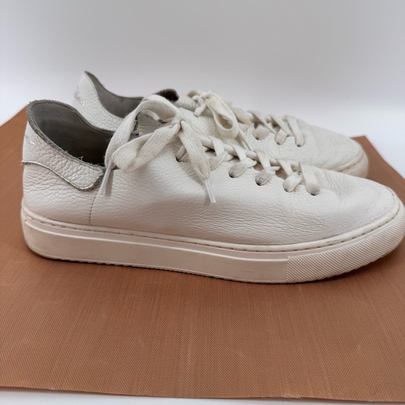 Sam Edelman Women’s Poppy Lace-up Leather White Sneakers 8.5 - Picture 1 of 6